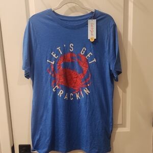 Cat & Jack Blue and Red Short Sleeve Tee